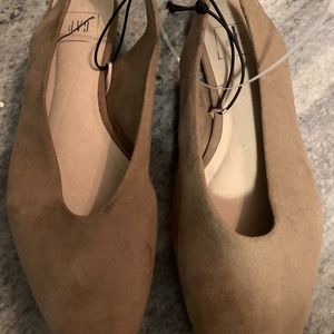 Dark Khaki flat slingback